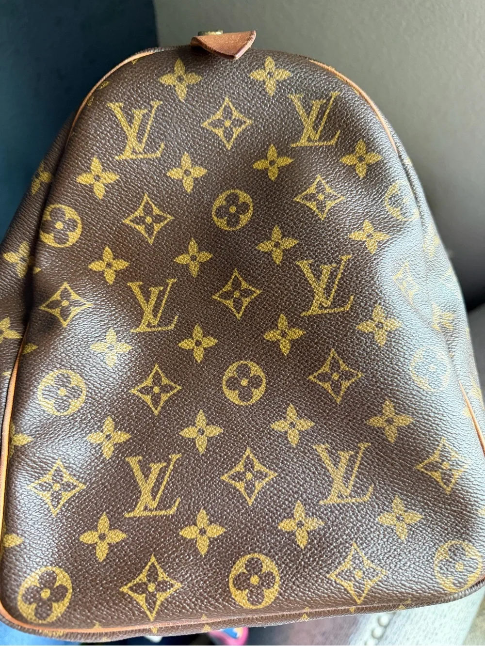 Louis Vuitton Monogram Canvas Keepall-Style 45 Travel Bag in Brown